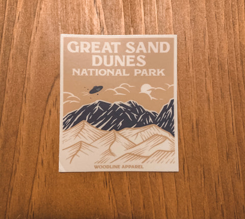 UFO Sand Dunes Sticker